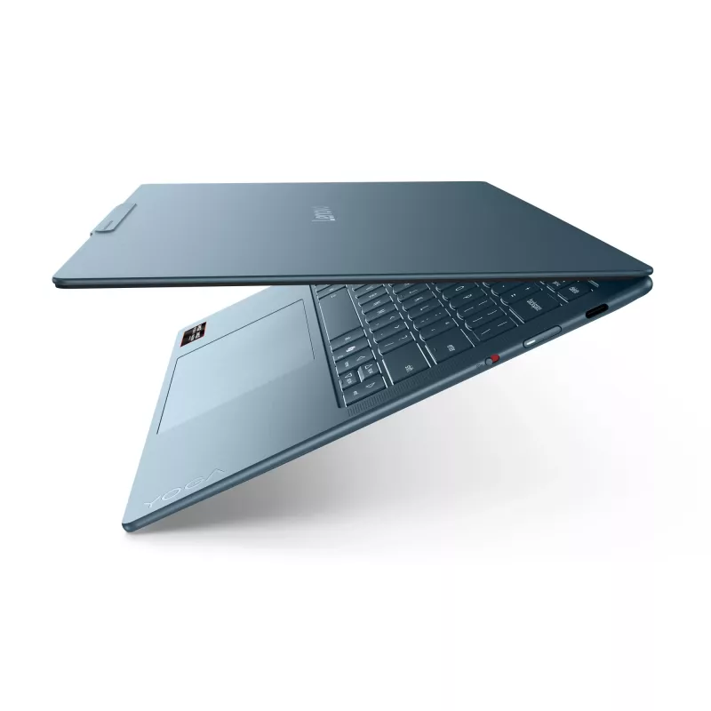 Lenovo Yoga õhuke 7 14AGP11 Copilot+ PC AMD Ryzen™ AI 5 430 sülearvuti 35.6 cm (14 tolli) WUXGA 16 GB 512 GB SSD Wi-Fi 7 (802.11be) Windows 11 Home saksa sinakasroheline
