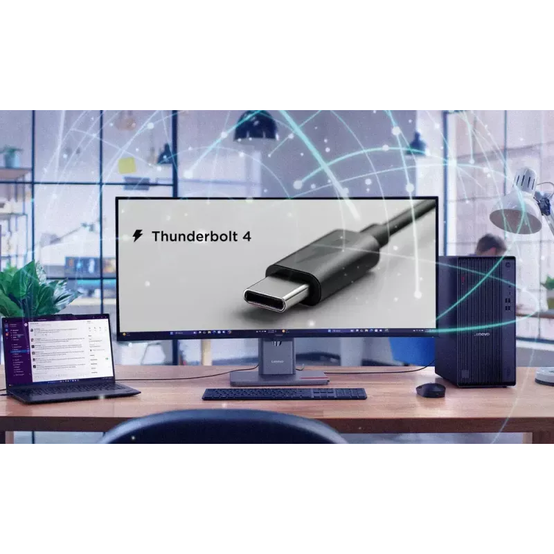Lenovo ThinkVision P40WD-40 monitor 39,7-tolline WUHD 5120x2160 LCD 21:9 6 ms USB-jaotur kõlarid kõrguse reguleerimine VESA