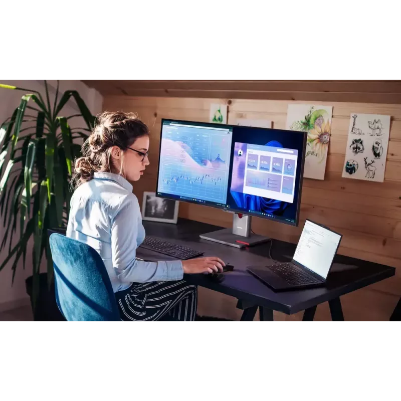 Lenovo ThinkVision P40WD-40 monitor 39,7-tolline WUHD 5120x2160 LCD 21:9 6 ms USB-jaotur kõlarid kõrguse reguleerimine VESA