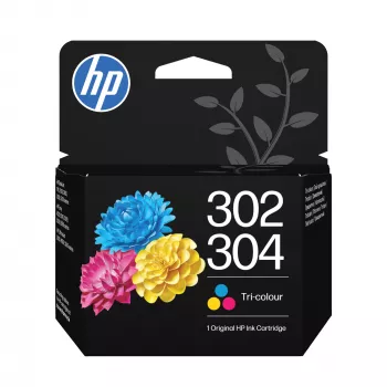 HP 302/304 kolmevärviline originaaltindi kassett. Värvilise tindi leheküljetootlus: 100 lehekülge, Trükivärvid: tsüaan, magenta, kollane, Kogus pakendis: 1 tk