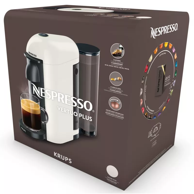 Espresso- ja kohvikapslimasin KRUPS Nespresso Vertuo XN903810 must
