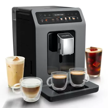 Espressomasin Krups Evidence Hot & Cold EA898GF0 — täisautomaatne, 2,5 L veepaak, sisseehitatud veski, 2 tila