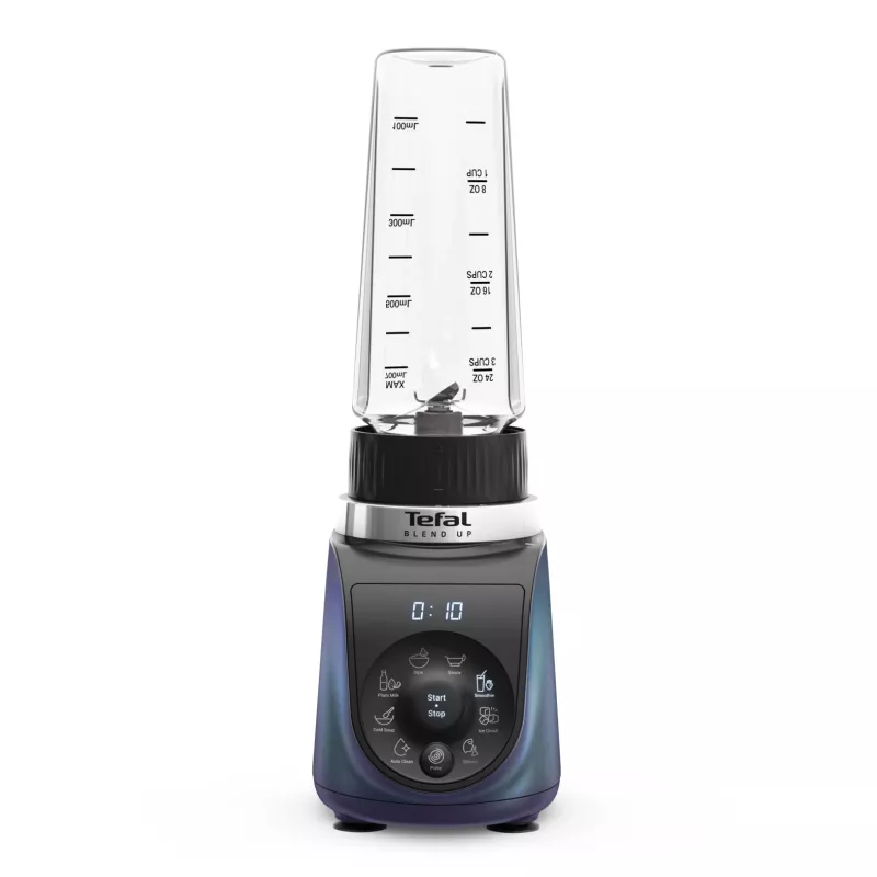 Tefal Blend Up BL19H4F0 blender 0,85 L Lauablender 1000 W Sinine, Läbipaistev