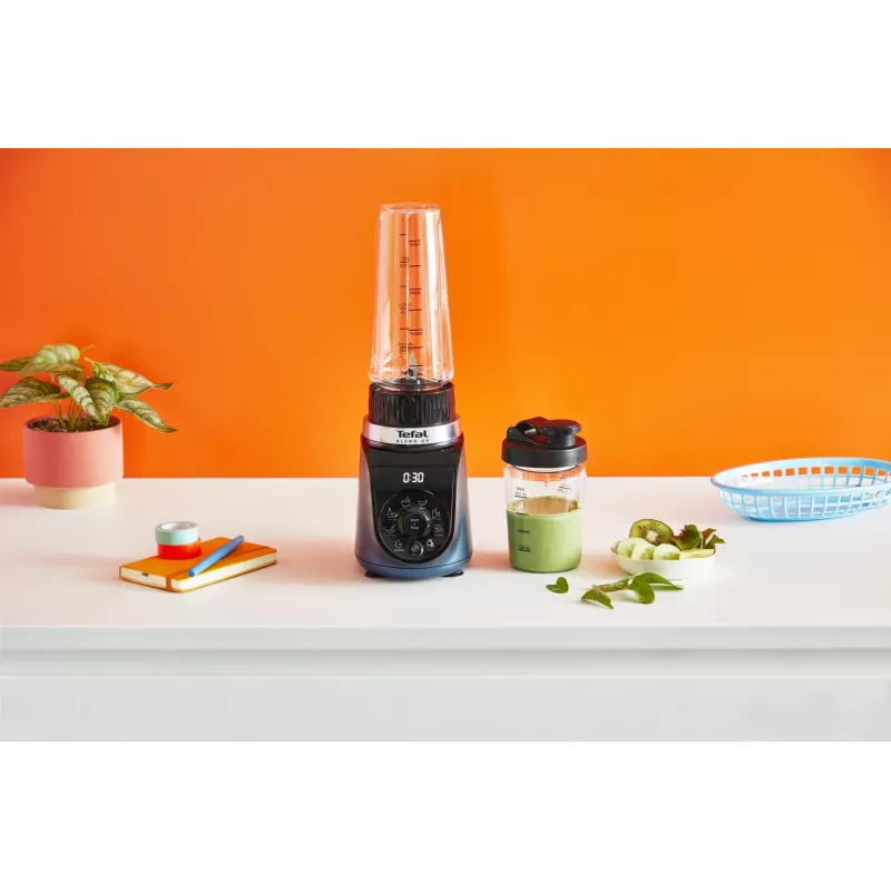 Tefal Blend Up BL19H4F0 blender 0,85 L Lauablender 1000 W Sinine, Läbipaistev