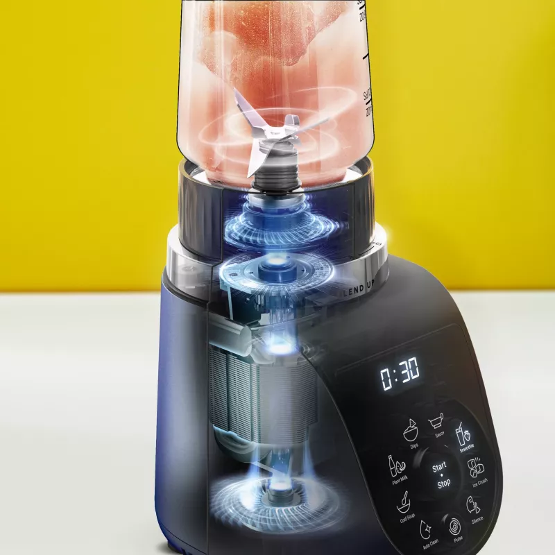 Tefal Blend Up BL19H4F0 blender 0,85 L Lauablender 1000 W Sinine, Läbipaistev