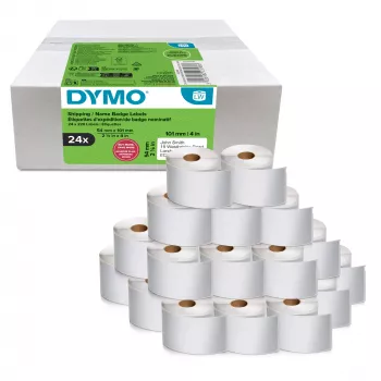 Label roll pack Dymo LabelWriter 101 x 54 mm, Valge paper labels, 24 rolls (220 labels/roll)