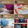 Dymo 2223589 sildirullid — valged paberist sildid 5,4 × 2,5 cm, 500 silti/rull, 12000 silti/pakk, FSC