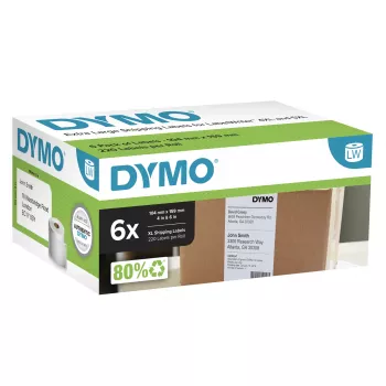 Saatmissildid Dymo LabelWriter eriti suured 104×159 mm isekleepuvad 6 rulli, 1320 silti LabelWriter 4XL/5XL jaoks
