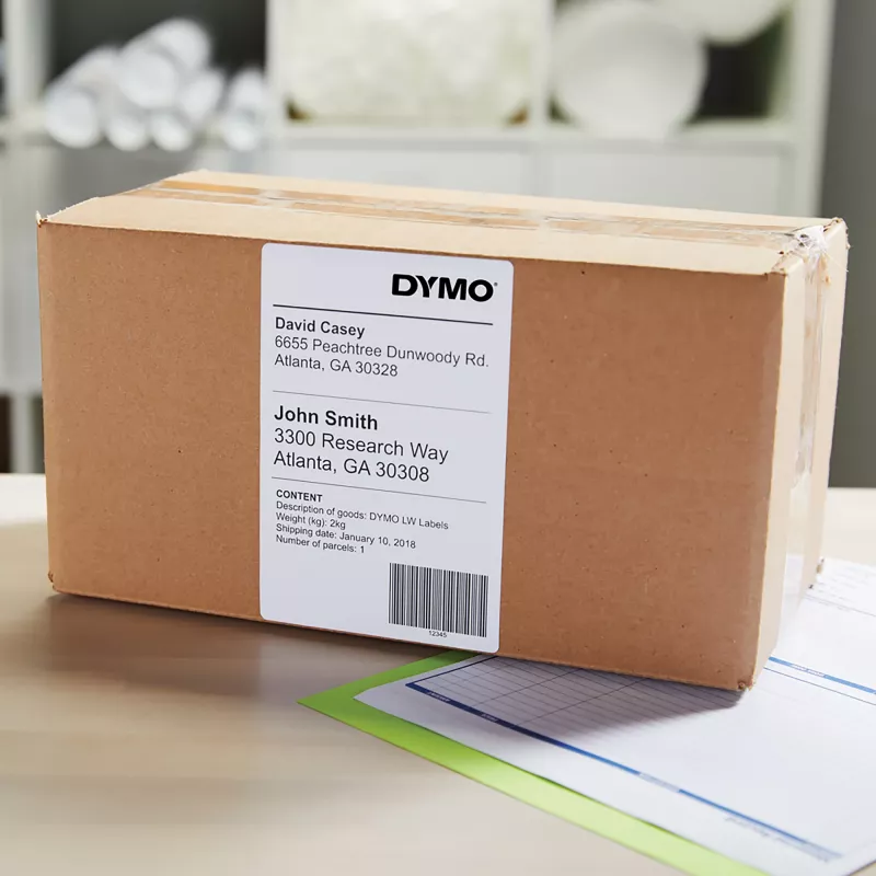Saatmissildid Dymo LabelWriter eriti suured 104×159 mm isekleepuvad 6 rulli, 1320 silti LabelWriter 4XL/5XL jaoks