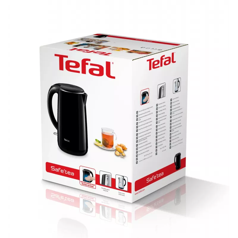 Tefal Safe'Tea KO2608 elektriline veekeetja 1,7 L 1800 W Must