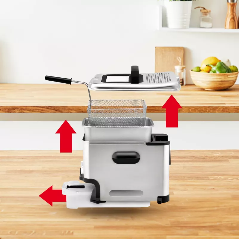 Tefal FR8041 fritüür Ühekordne 3,5 L Eraldiseisev 2300 W sügavküpsetaja Hõbedane