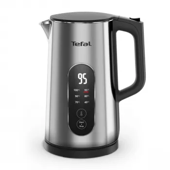 Tefal Selection KI871DE0 elektriline veekeetja 1,7 l 1500 W Must, Roostevaba teras