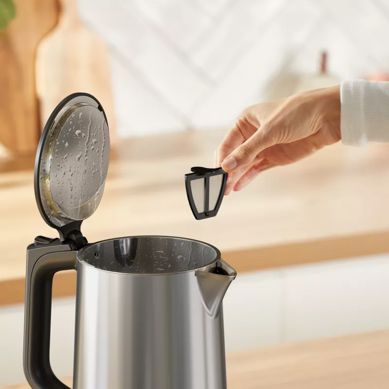 Tefal Selection KI871DE0 elektriline veekeetja 1,7 l 1500 W Must, Roostevaba teras