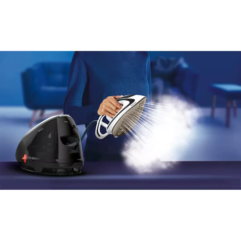 Tefal Pro Express Ultimate GV9550 1,9 L Durilium AirGlide Autoclean tallaplaat Must, Valge