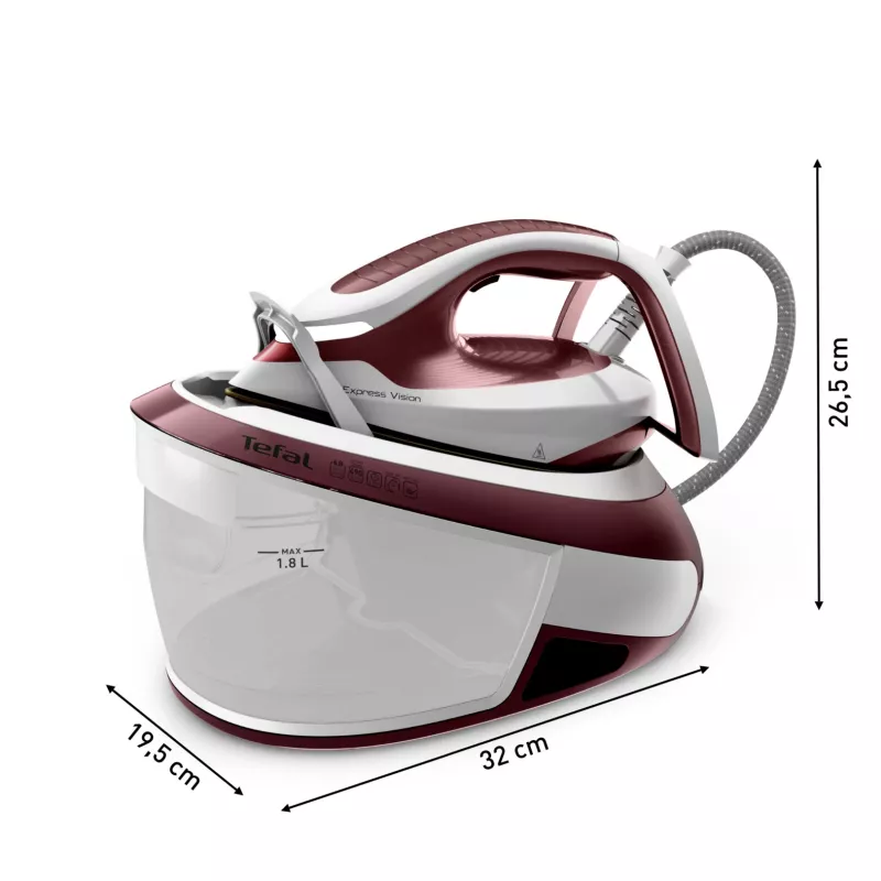 Tefal Express Vision SV8150 2800 W 1,8 L Durilium AirGlide Autoclean tallarauaga punane, valge
