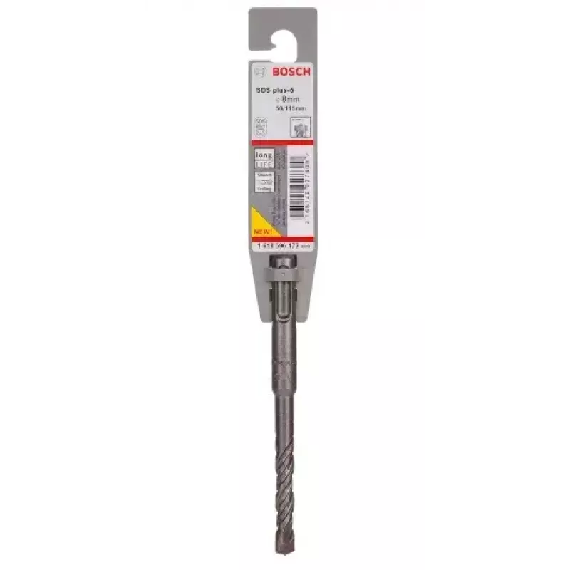 Haamertrelliotsak Bosch SDS Plus-5 — 8 mm, pöörvasarale ja puurimiseks