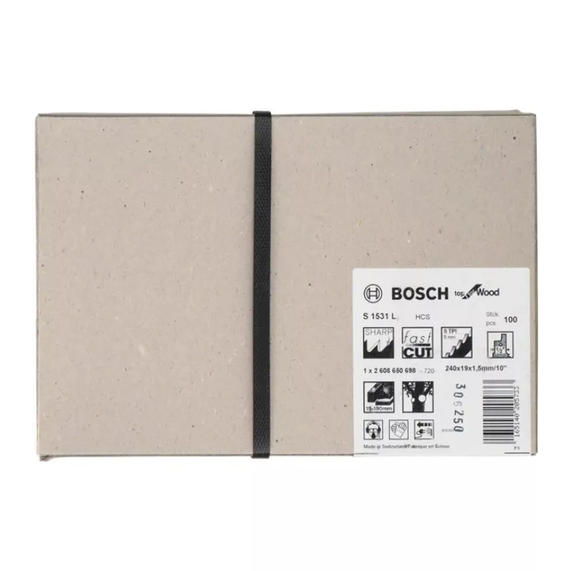 Bosch 2608650698 Sabre saeleht Kõrgsüsinikteras (HCS) 100 tk