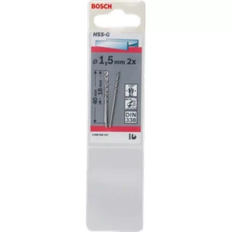 Puuritera Bosch 1,5 mm keerd 1 tk – mudel 2 608 585 907