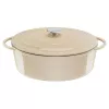 Tefal E25906 ovaalne beež malmist kööginõu, 34 cm diameeter, ovaalne kuju
