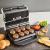 Kontaktgrill Tefal Optigrill+ XL GC727D10 — 2000 W, ristkülikukujuline metallkorpus, 445×365×175 mm