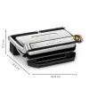 Kontaktgrill Tefal Optigrill+ XL GC727D10 — 2000 W, ristkülikukujuline metallkorpus, 445×365×175 mm