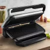 Kontaktgrill Tefal Optigrill+ XL GC727D10 — 2000 W, ristkülikukujuline metallkorpus, 445×365×175 mm