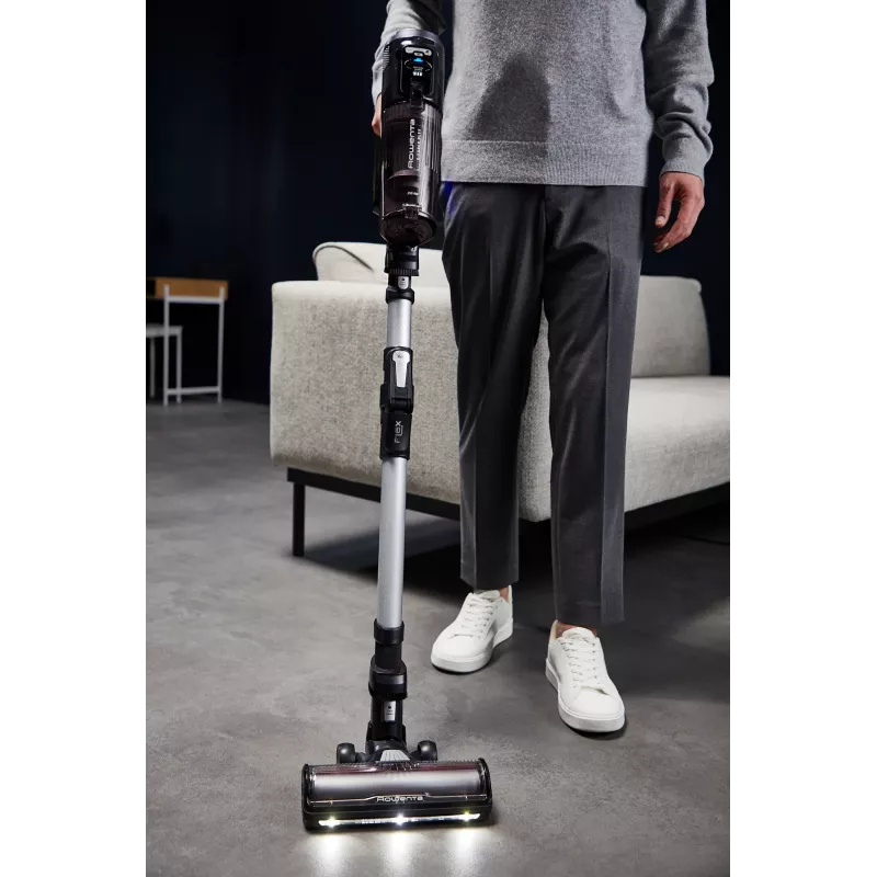 Juhtmeta püsttolmuimeja Rowenta X-Force Flex 13.60 RH9A36WV — 60 min tööaeg, 0,65 L kotita, tsükloniline, lilla