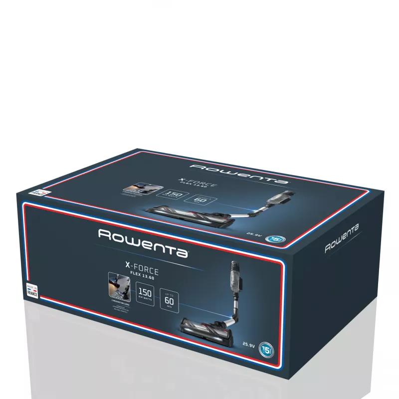 Rowenta X-Force Flex RH9L55E0 akutolmuimeja/elektriline luud 2-in-1 akutolmuimeja Aku Kuiv Kotita 0,65 L Must