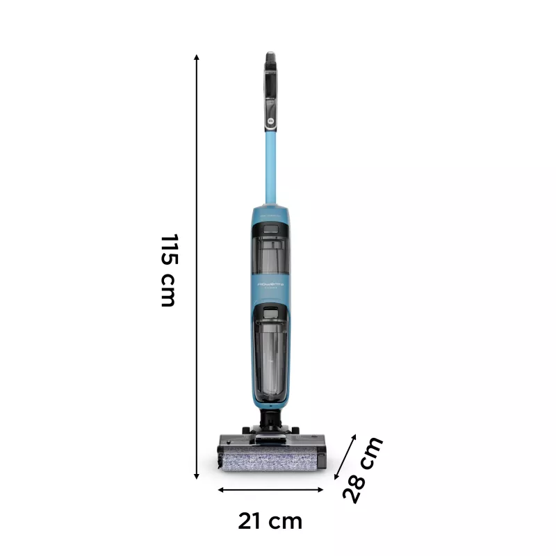 Rowenta X-Clean 2 GZ2271E0 kepptolmuimeja/elektrihari Aku Kuiv&märg Kotita Sinine