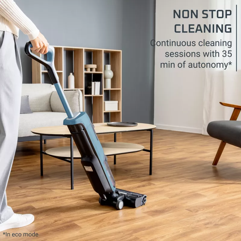 Rowenta X-Clean 2 GZ2271E0 kepptolmuimeja/elektrihari Aku Kuiv&märg Kotita Sinine