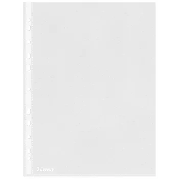 Esselte plastik Pockets A4 – Economy –, 210 x 297 mm (A4), Läbipaistev, Polüpropüleen (PP), Portree, Ülevalt, 230 mm