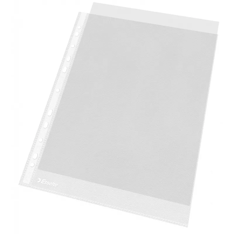 Esselte plastik Pockets A4 – Economy –, 210 x 297 mm (A4), Läbipaistev, Polüpropüleen (PP), Portree, Ülevalt, 230 mm