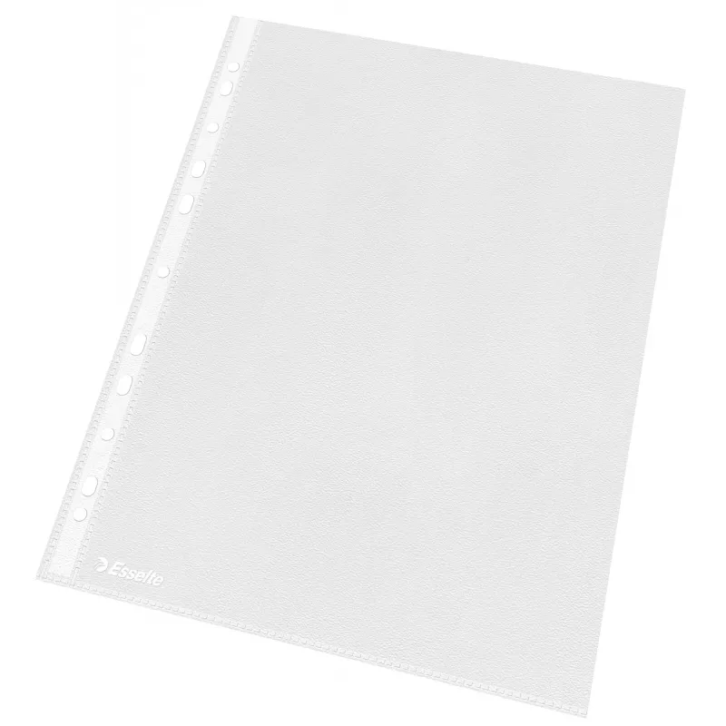 Esselte plastik Pockets A4 – Economy –, 210 x 297 mm (A4), Läbipaistev, Polüpropüleen (PP), Portree, Ülevalt, 230 mm