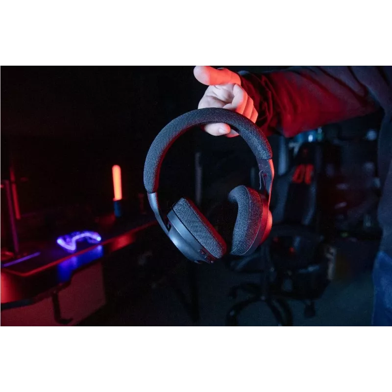 Konix PULSAR Peakomplekt juhtmega ja juhtmevaba Peapael Mängimine USB USB-C Bluetooth Must
