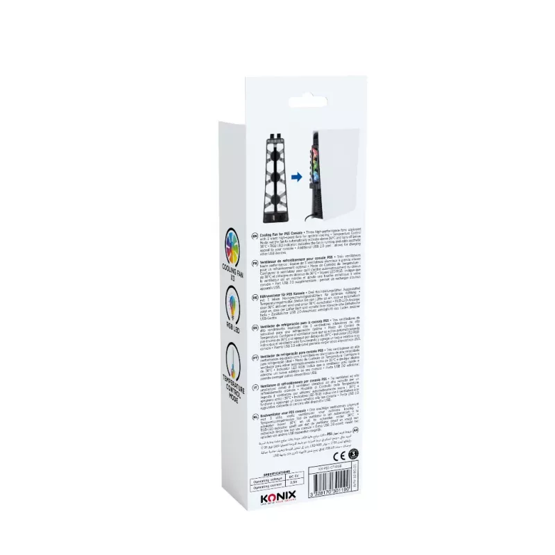 Konix 61889000052 mängukonsooli osa/tarvik Jahutusventilaator