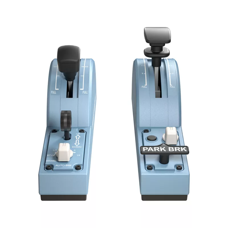 Thrustmaster TCA Quadrant Add-On Airbus Edition Must, Sinine Lennusimulaator Arvutile