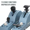 Thrustmaster TCA Quadrant Add-On Airbus Edition Must, Sinine Lennusimulaator Arvutile