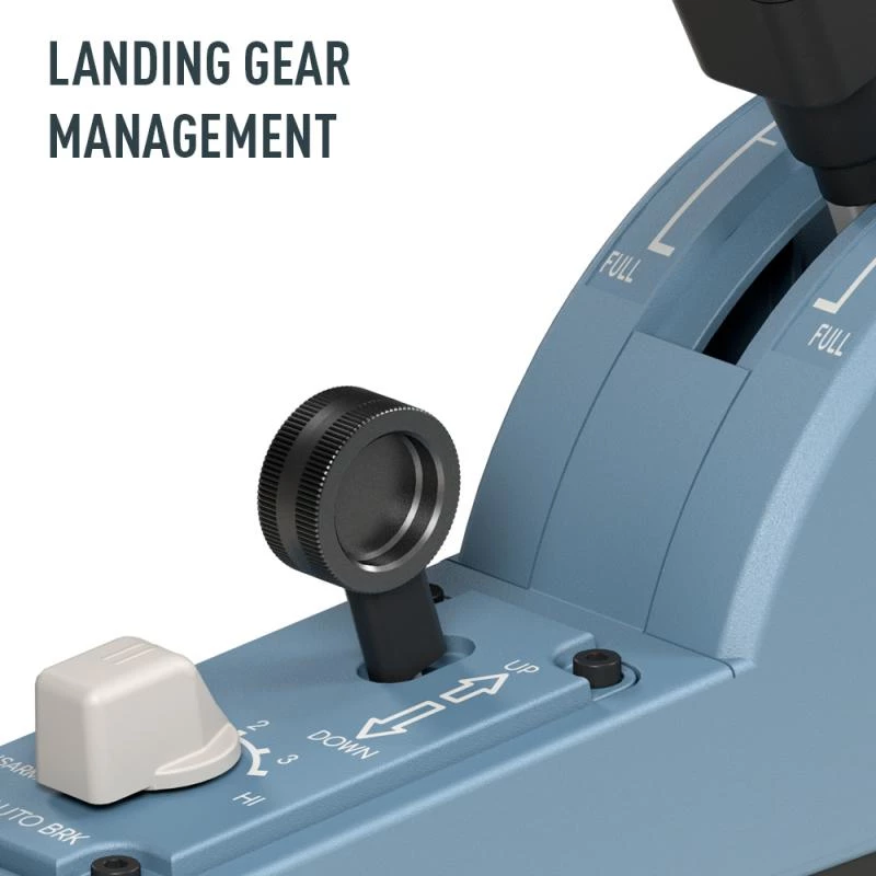 Thrustmaster TCA Quadrant Add-On Airbus Edition Must, Sinine Lennusimulaator Arvutile