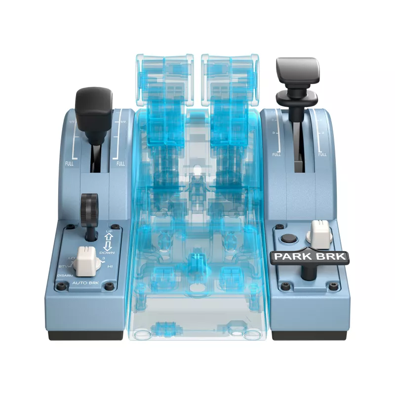 Thrustmaster TCA Quadrant Add-On Airbus Edition Must, Sinine Lennusimulaator Arvutile
