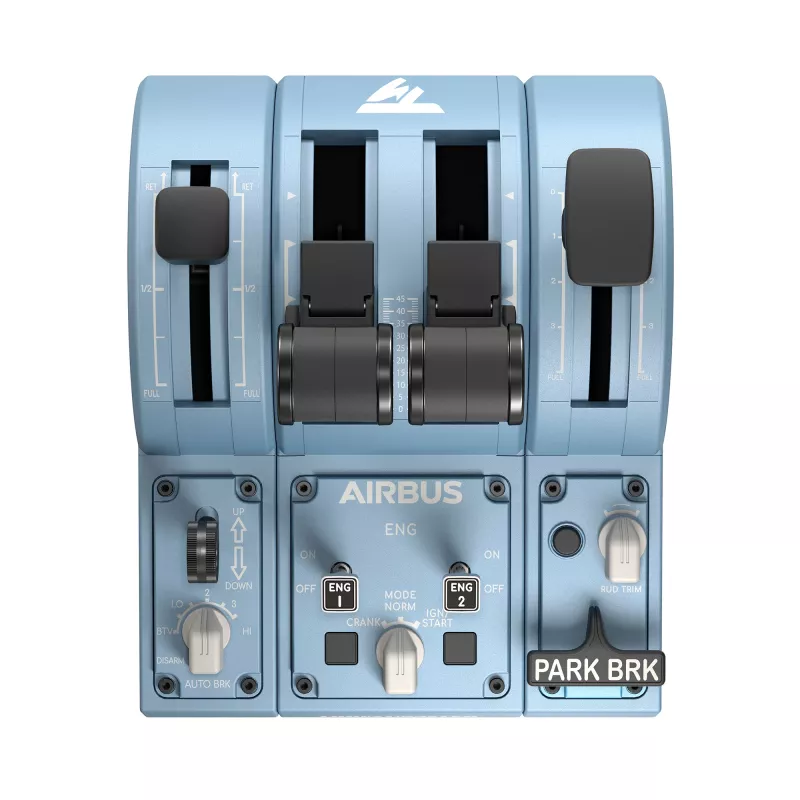 Thrustmaster TCA Quadrant Add-On Airbus Edition Must, Sinine Lennusimulaator Arvutile