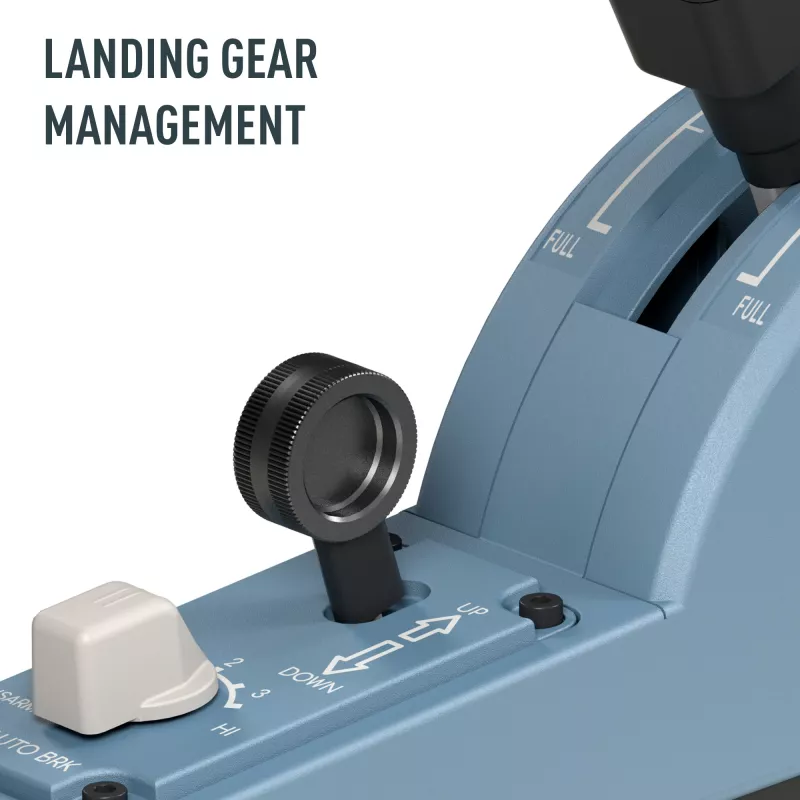Thrustmaster TCA Quadrant Add-On Airbus Edition Must, Sinine Lennusimulaator Arvutile