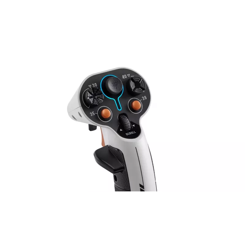 Thrustmaster Sol-R 2 HOSAS Space Sim Duo lennukang – juhtmega USB Type‑C, analoog/digitaalne, must/valge