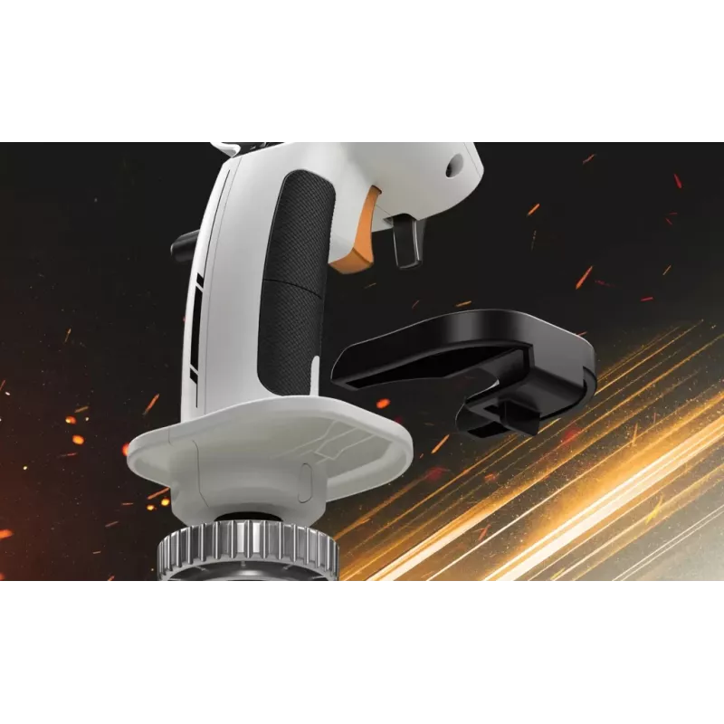 Thrustmaster Sol-R 2 HOSAS Space Sim Duo lennukang – juhtmega USB Type‑C, analoog/digitaalne, must/valge