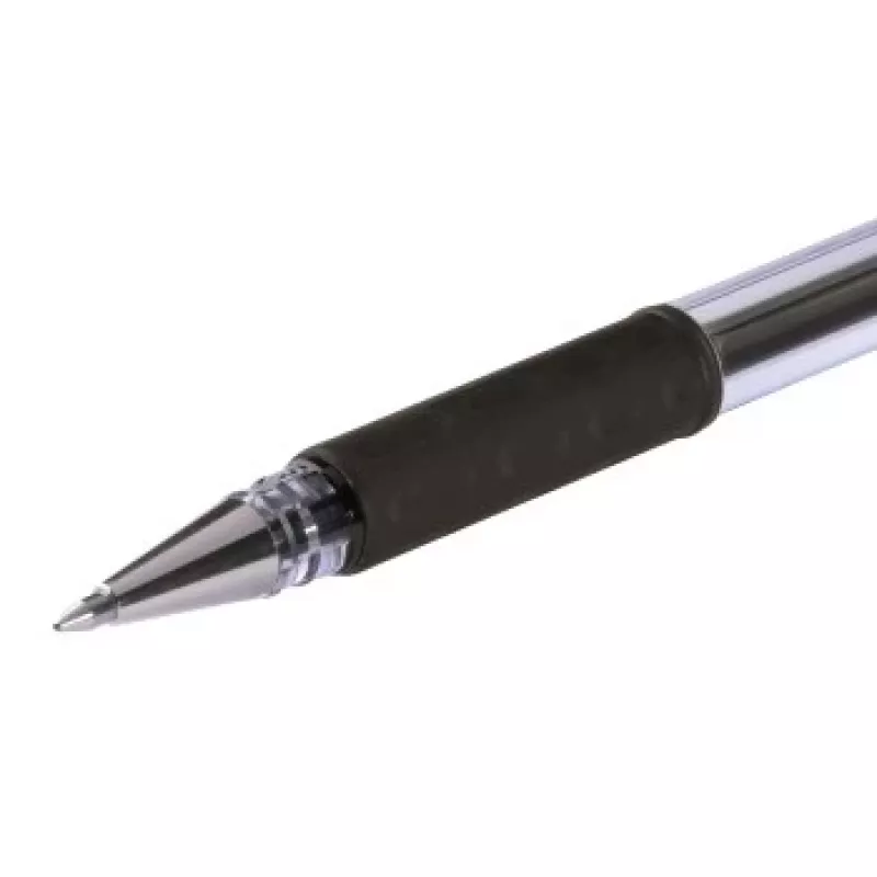 Hübriidgeel-haardega rullpallipliiatsite komplekt, must tint, 0,3 mm ots, 12 tk pakk