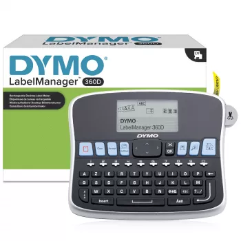 DYMO LabelManager lauasiltide valmistaja | 360D taaslaetav käeshoitav sildivalmistajaLihtne kasutadaÜhepuutega nutiklahvidQWERTY-klaviatuurSuur ekraan | Koduseks ja kontorikorralduseks