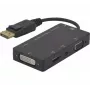 Hypertec 127377-HY videokaabli adapter DisplayPort DVI-D + VGA (D-Sub) + HDMI Must