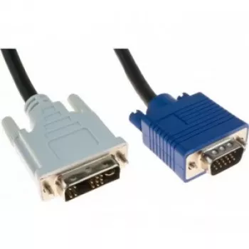 Hypertec 127711-HY VGA-kaabel 3 m DVI-A VGA (D-Sub) Must, sinine, valge