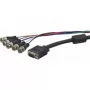Hypertec 129151-HY videokaabli adapter 1,8 m VGA (D-Sub) 5 x BNC Must, Sinine, Roheline, Punane, Valge