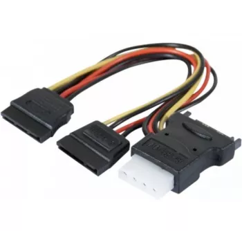ATEN 147557 SATA-kaabel 0,3 m SATA 15-kontaktiline 2 x SATA 15-kontaktiline + Molex (4-kontaktiline) Erinevad värvid, Must