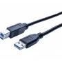 Hypertec 532467-HY USB-kaabel USB 3.2 Gen 1 (3.1 Gen 1) 1,8 m USB A USB B Must